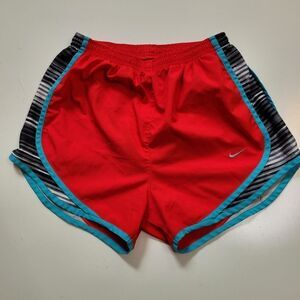XS NIKE RED BLUE BLACK AQUA TEMPO ATHLETIC RUNNING SHORTS w/ panty extra small